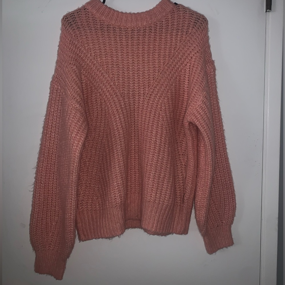 light pink sweater